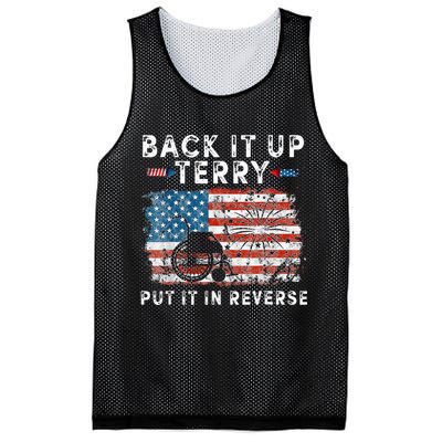 Back Up Terry Put It In Reverse Firework Funny 4th Of July Mesh Reversible Basketball Jersey Tank