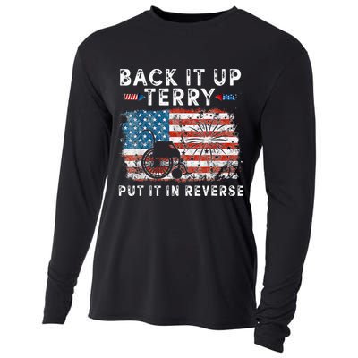 Back Up Terry Put It In Reverse Firework Funny 4th Of July Cooling Performance Long Sleeve Crew
