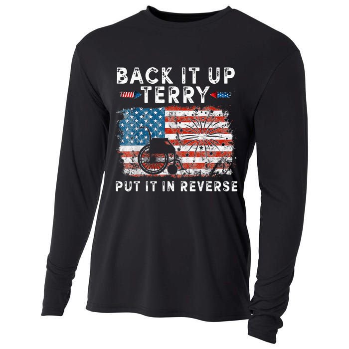 Back Up Terry Put It In Reverse Firework Funny 4th Of July Cooling Performance Long Sleeve Crew