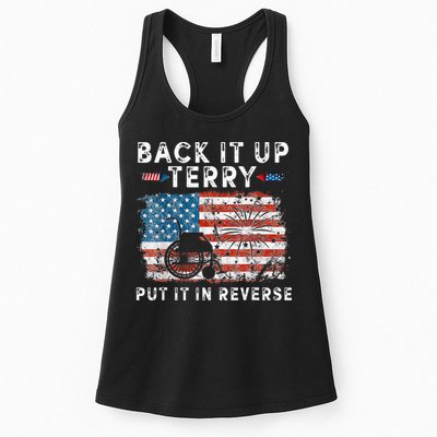 Back Up Terry Put It In Reverse Firework Funny 4th Of July Womens Tank Top