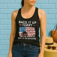 Back Up Terry Put It In Reverse Firework Funny 4th Of July Womens Tank Top