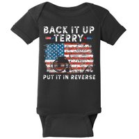 Back Up Terry Put It In Reverse Firework Funny 4th Of July Baby Bodysuit