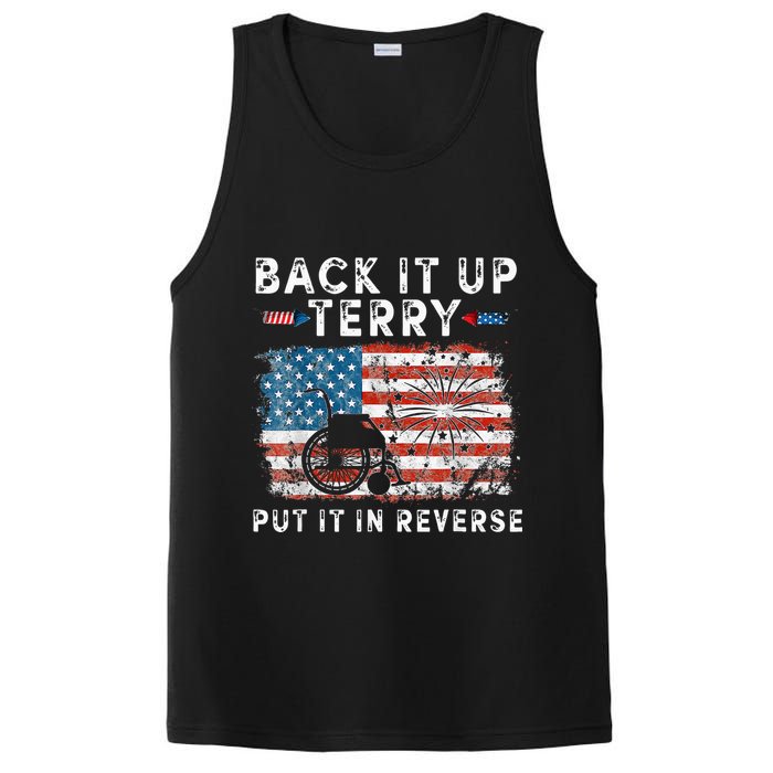 Back Up Terry Put It In Reverse Firework Funny 4th Of July PosiCharge Competitor Tank