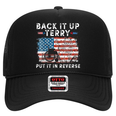 Back Up Terry Put It In Reverse Firework Funny 4th Of July Trucker Hat