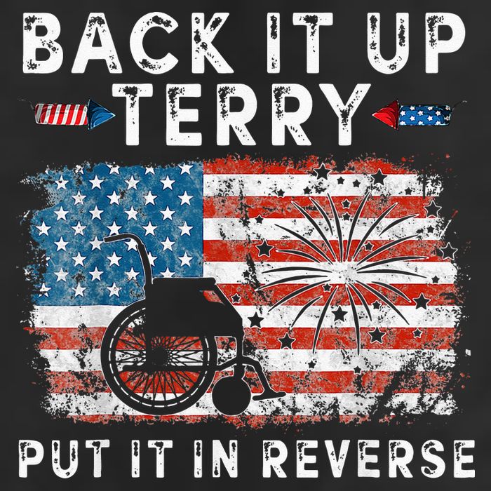 Back Up Terry Put It In Reverse Firework Funny 4th Of July Trucker Hat