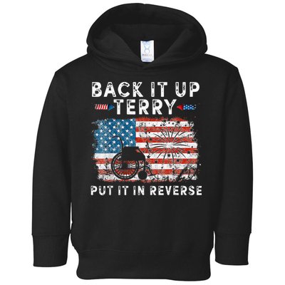 Back Up Terry Put It In Reverse Firework Funny 4th Of July Toddler Hoodie