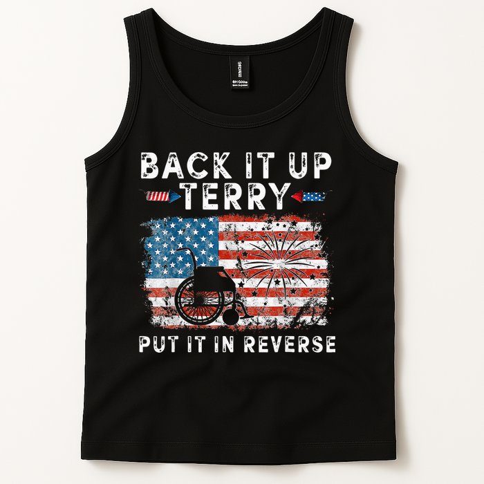 Back Up Terry Put It In Reverse Firework Funny 4th Of July Tank Top