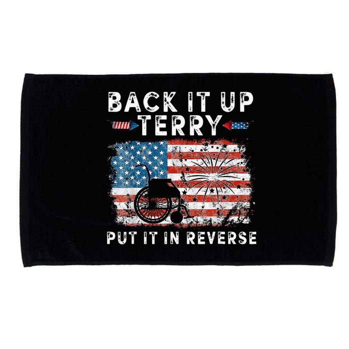 Back Up Terry Put It In Reverse Firework Funny 4th Of July Microfiber Hand Towel