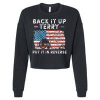 Back Up Terry Put It In Reverse Firework Funny 4th Of July Cropped Pullover Crew