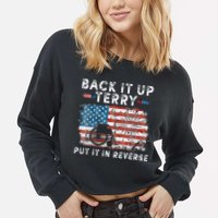 Back Up Terry Put It In Reverse Firework Funny 4th Of July Cropped Pullover Crew