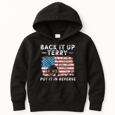Back Up Terry Put It In Reverse Firework Funny 4th Of July Kids Hoodie