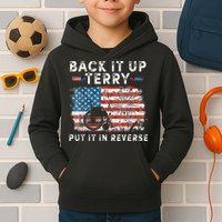 Back Up Terry Put It In Reverse Firework Funny 4th Of July Kids Hoodie