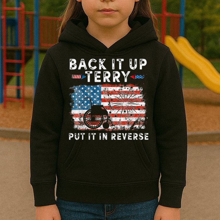 Back Up Terry Put It In Reverse Firework Funny 4th Of July Kids Hoodie