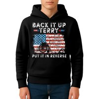 Back Up Terry Put It In Reverse Firework Funny 4th Of July Kids Hoodie