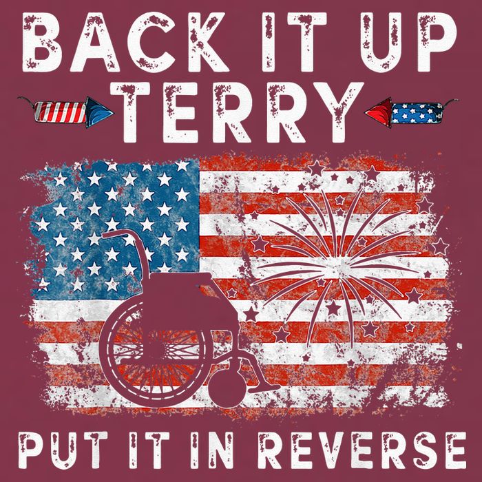 Back Up Terry Put It In Reverse Firework Funny 4th Of July 16oz Travel Tumbler