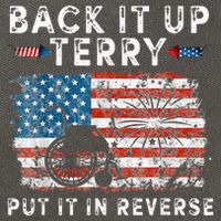 Back Up Terry Put It In Reverse Firework Funny 4th Of July Cotton Canvas Backpack