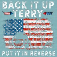 Back Up Terry Put It In Reverse Firework Funny 4th Of July Sueded Cloud Jersey T-Shirt