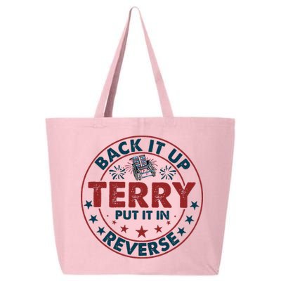Back Up Terry Put It In Reverse Firework Vintage 4th Of July 25L Jumbo Tote