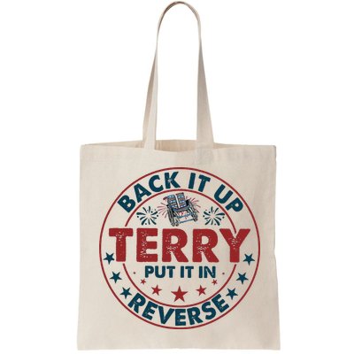 Back Up Terry Put It In Reverse Firework Vintage 4th Of July Bag