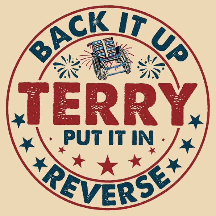 Back Up Terry Put It In Reverse Firework Vintage 4th Of July Bag