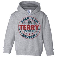 Back Up Terry Put It In Reverse Firework Vintage 4th Of July Toddler Hoodie