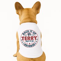 Back Up Terry Put It In Reverse Firework Vintage 4th Of July Doggie Tank