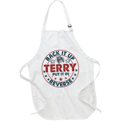 Back Up Terry Put It In Reverse Firework Vintage 4th Of July Apron