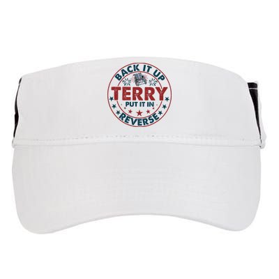 Back Up Terry Put It In Reverse Firework Vintage 4th Of July Adult Drive Performance Visor