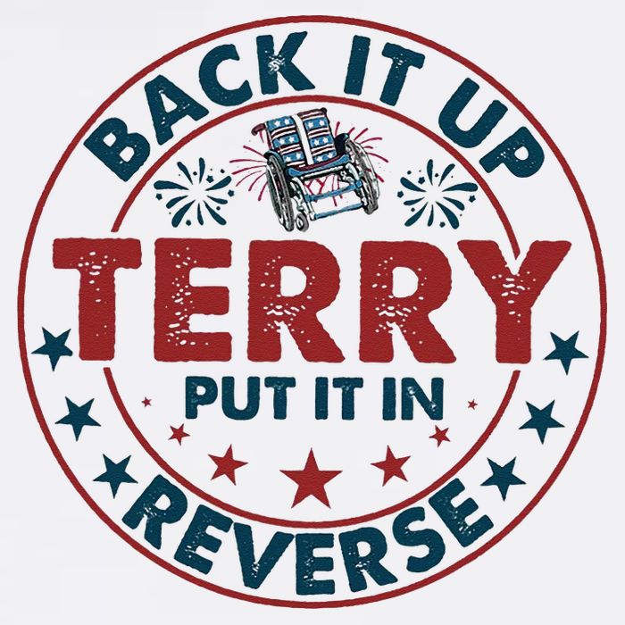Back Up Terry Put It In Reverse Firework Vintage 4th Of July Bucket Hat