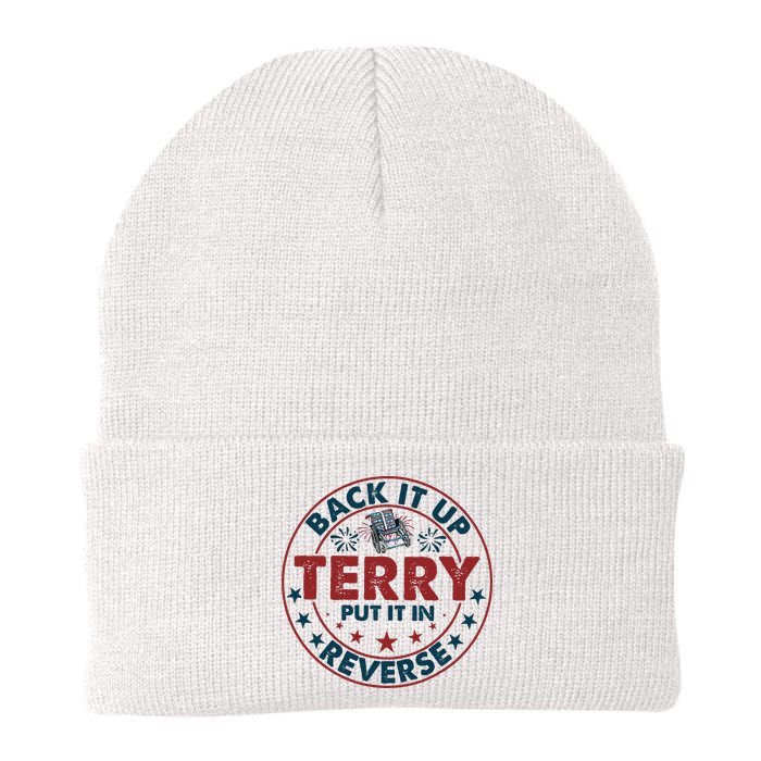 Back Up Terry Put It In Reverse Firework Vintage 4th Of July Beanie
