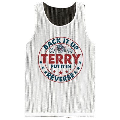 Back Up Terry Put It In Reverse Firework Vintage 4th Of July Mesh Reversible Basketball Jersey Tank
