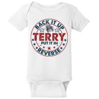 Back Up Terry Put It In Reverse Firework Vintage 4th Of July Baby Bodysuit