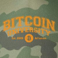 Bitcoin University To The Moon, Funny Distressed College BTC Legacy Tie Dye Trucker Hat