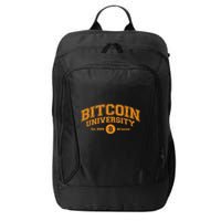 Bitcoin University To The Moon, Funny Distressed College BTC City Backpack