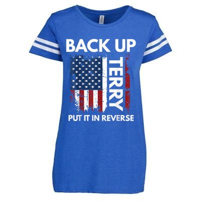 Back Up Terry Put It In Reverse Funny 4th Of July Cool Gift Enza Ladies Jersey Football T-Shirt