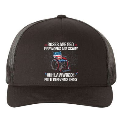 Back Up Terry Put It In Reverse Fireworks Fourth Of July Yupoong Adult 5-Panel Trucker Hat