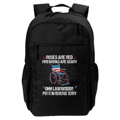 Back Up Terry Put It In Reverse Fireworks Fourth Of July Daily Commute Backpack