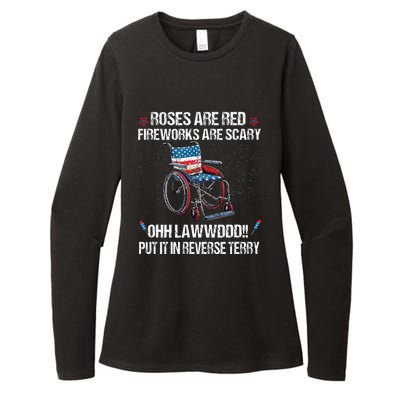 Back Up Terry Put It In Reverse Fireworks Fourth Of July Womens CVC Long Sleeve Shirt