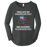 Back Up Terry Put It In Reverse Fireworks Fourth Of July Women's Perfect Tri Tunic Long Sleeve Shirt