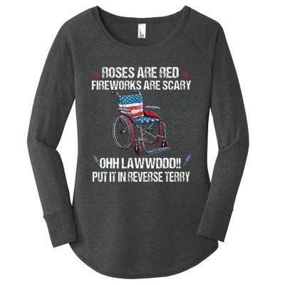 Back Up Terry Put It In Reverse Fireworks Fourth Of July Women's Perfect Tri Tunic Long Sleeve Shirt