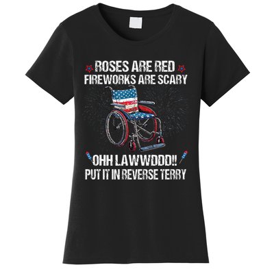 Back Up Terry Put It In Reverse Fireworks Fourth Of July Women's T-Shirt