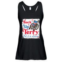 Back Up Terry Put It In Reverse Fourth Of July Usa Flag Ladies Essential Flowy Tank