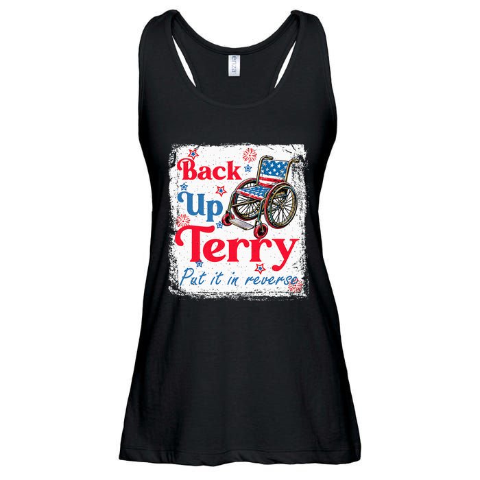 Back Up Terry Put It In Reverse Fourth Of July Usa Flag Ladies Essential Flowy Tank