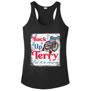 Back Up Terry Put It In Reverse Fourth Of July Usa Flag Ladies PosiCharge Competitor Racerback Tank