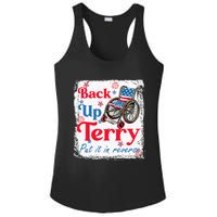 Back Up Terry Put It In Reverse Fourth Of July Usa Flag Ladies PosiCharge Competitor Racerback Tank