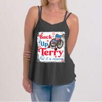 Back Up Terry Put It In Reverse Fourth Of July Usa Flag Women's Strappy Tank