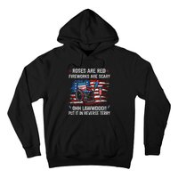 Back Up Terry Put It In Reverse Funny 4th Of July Distressed Hoodie