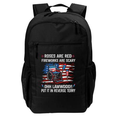 Back Up Terry Put It In Reverse Funny 4th Of July Distressed Daily Commute Backpack