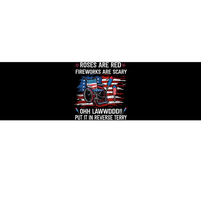 Back Up Terry Put It In Reverse Funny 4th Of July Distressed Bumper Sticker