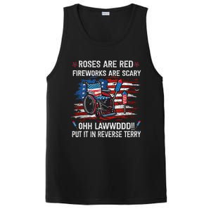 Back Up Terry Put It In Reverse Funny 4th Of July Distressed PosiCharge Competitor Tank